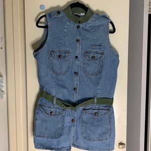 Vintage ZANA•DI Women’s Denim Jean Pant & Vest Set 14
